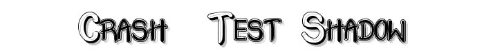 Crash  Test Shadow font